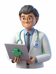 Medical Cost Analyst Using Financial Software on Abstract Background for Healthcare Analysis