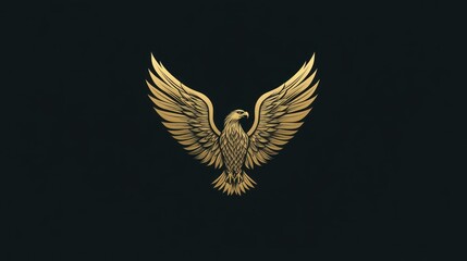 Obraz premium golden eagle wings