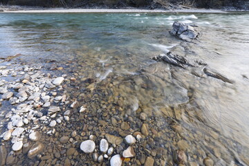 river and rocks