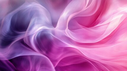 Fototapeta premium Abstract Pink Purple Fabric Swirls Design
