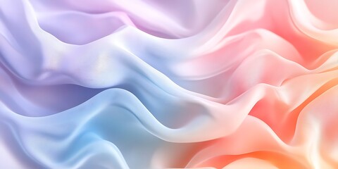 Obraz premium Abstract Pastel Waves Flowing Softly Together