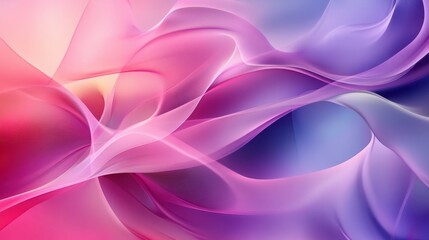 Abstract Pink Purple Flowing Wave Design