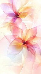 Fototapeta premium Delicate Pastel Flowers Abstract Art Design