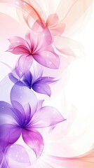 Fototapeta premium Abstract Floral Design with Pastel Hues and Delicate Petals