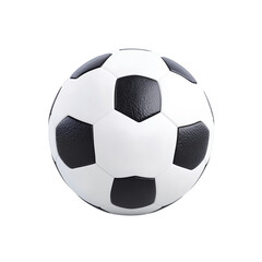 3D Render of Soccer Ball, Football, Isolated on Transparent Background, Full Depth of Field