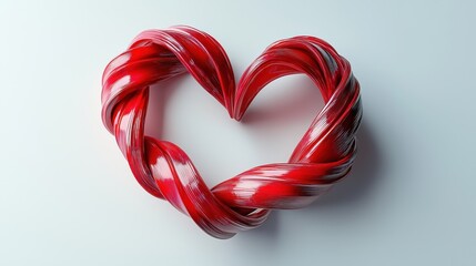 Red Abstract Heart Love Romance Passion