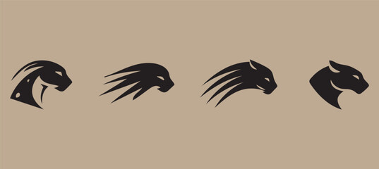 Cheetah icon and symbol vector template illustration Cheetah Logo Template Vector illustration design Cheetah Logo icon Design Cheetah head vector.