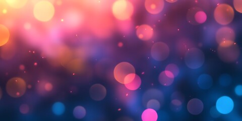 Abstract Colorful Bokeh Lights Background Image