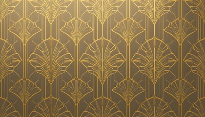 Art Deco Floral Pattern background