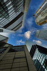 modern office buildings. Frankfurt am Main