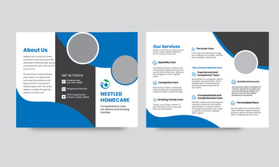Medical And HealthCare Tri fold Brochure Template