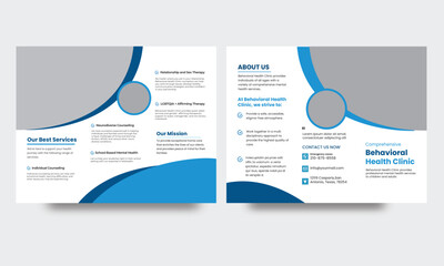 Medical And HealthCare Tri fold Brochure Template