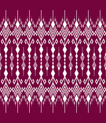 Geometric ethnic oriental seamless pattern traditional Design for background,carpet,wallpaper.clothing,wrapping,Batik fabric,Vector illustration.embroidery style - Sadu, sadou, sadow or sado