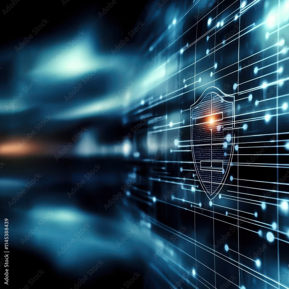 Poster corporate data privacy strategy implementation modern office infographic digital environment top-dow