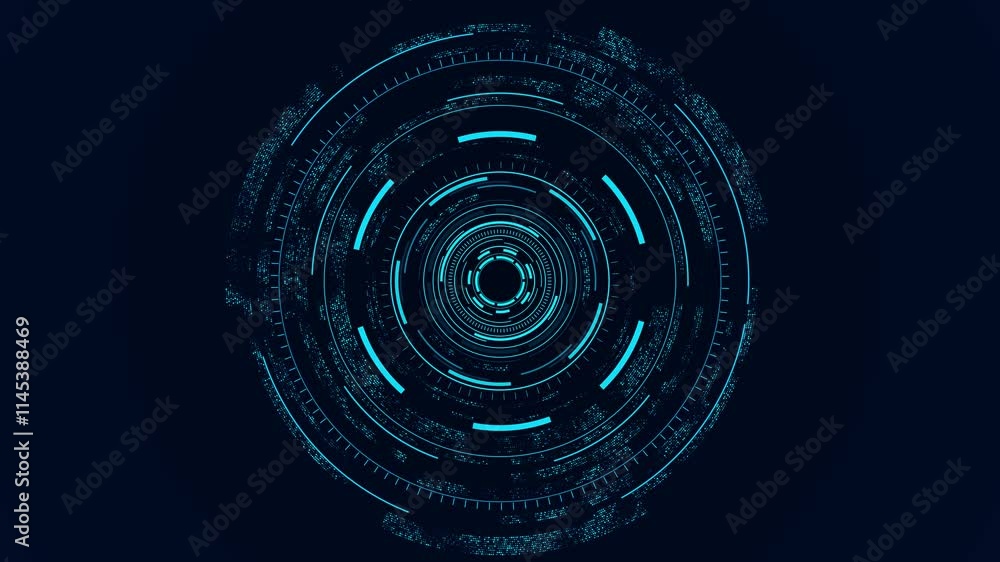 Aufkleber interface head up display motion hi-tec, science, technology or futuristic concept. background. futu