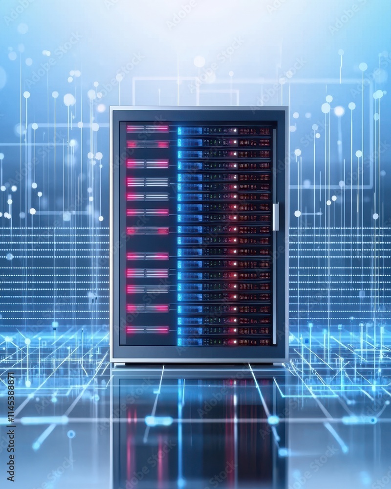 Poster cloud computing data security solutions modern data center technology infrastructure digital environ