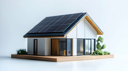 Eco House 3D Model Solar Panels