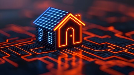 Innovative Representation of IoT Devices Connected to a Smart Home Framework for the Future. People Candid from Various Cultures Multicultural Festival Concept