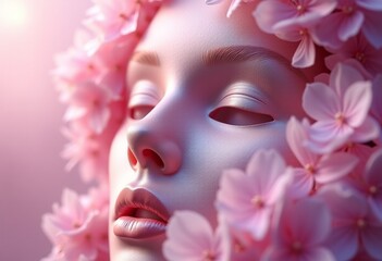 Ethereal Hydrangea Petal Mask: A Translucent Masterpiece Capturing Light and Beauty
