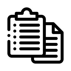 clipboard line icon