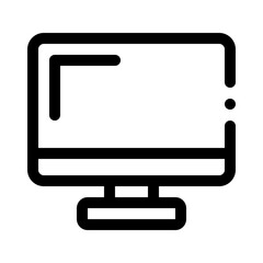 desktop computer line icon