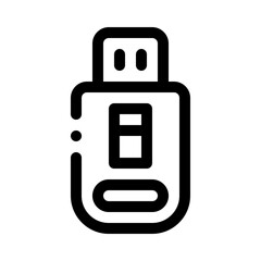 USB drive line icon
