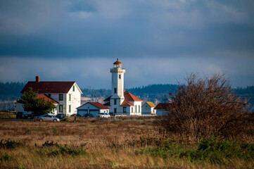 Point Wilson Light is an active aid to navigation located in Fort Worden State Park near Port...