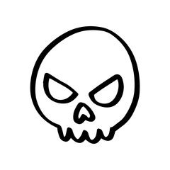 illustration of skull