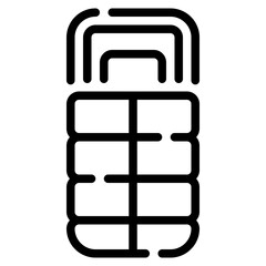 Fototapeta premium Stylized Hand Grenade Icon for Graphic Use