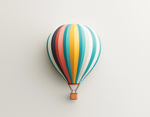 Naklejka premium Hot Air Balloon Icon