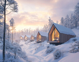 Winter Cabin Retreat