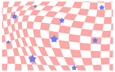 Wavy checkerboard background vector.
Checkerboard  pattern background.