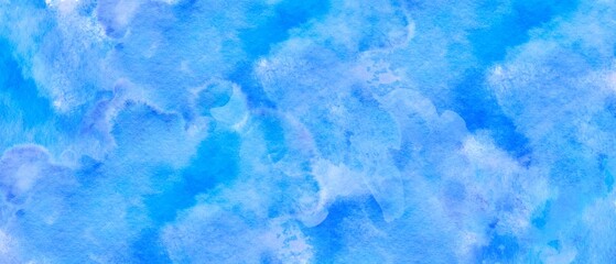 Abstract horizontal background designed with soft tone watercolor stains, Vector illustration