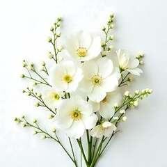 Fototapeta premium bouquet of white flowers ,copy space