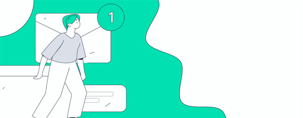 Marketing planning business characters flat vector concept operation hand drawn illustration
