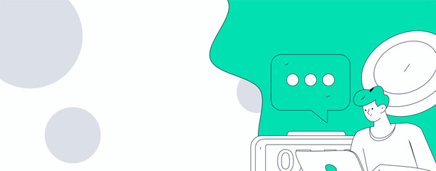 Marketing planning business characters flat vector concept operation hand drawn illustration
