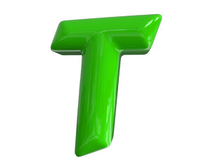 Green Letter T