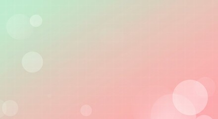 Pastel Dream: Soft, gentle gradient background with bokeh effect in pink and mint green hues. Ideal for feminine designs, websites, and presentations. 