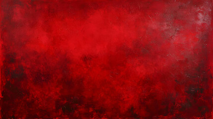 A vibrant abstract painting in shades of red, evoking emotion and depth.