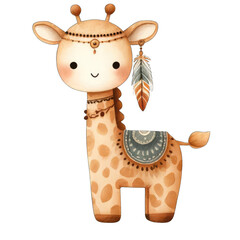Joyful giraffe character cartoon style digital art whimsical environment playful viewpoint creative concept