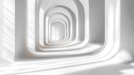 Minimalist Facebook profile picture frame template with elegant lines and space for text isolated on a transparent background for professional branding