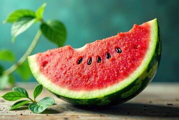 Abstract Rainbow Watermelon, One in a Melon, Retro 60s, Fruit Art, Pun, One in a Million