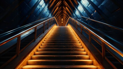 tunnel railway line HD 8K wallpaper Stock Photographic Image