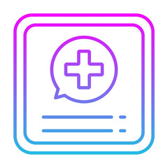 Obraz premium Medical App Icon