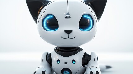 Obraz premium Cute robot dog, AI intelligent toy