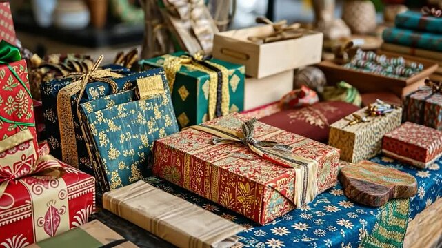 Locally made Diwali gifts emphasizing handmade crafts.