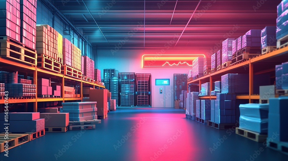 Poster smart warehouse utilizing augmented reality technology for efficiency