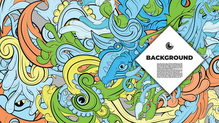 Vibrant and Playful Colorful Abstract Doodle Art Design for Posters, Covers, Flyers, Backgrounds, Prints, and Wall Decor, Perfect for Adding a Creative Touch to Any project