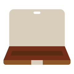 Stylish Open Laptop Icon for Digital Projects