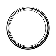 black circle logo for labels or aesthetic minimalist design elements